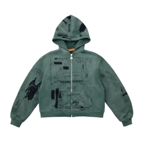Centermass Zip Hoodie Front View