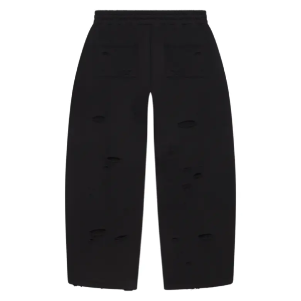 Grey Sun Logo Sweatpants Side View