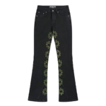 LOSTSHDWS Classic Embroidered Logo Jeans Front View
