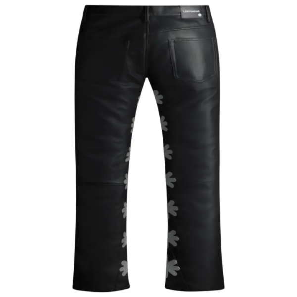 LOSTSHDWS Gray Wax Pants Stitching Detail