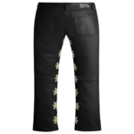 LOSTSHDWS Gray Waxed Pants Full View