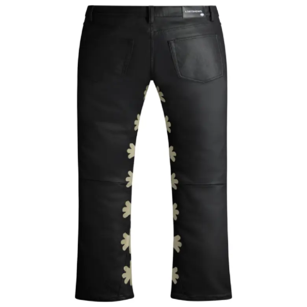 LOSTSHDWS Gray Waxed Pants Full View