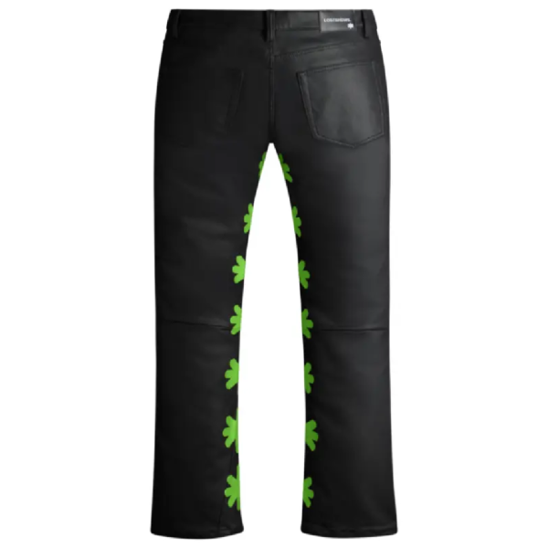 LOSTSHDWS Gray Waxed Pants Side View