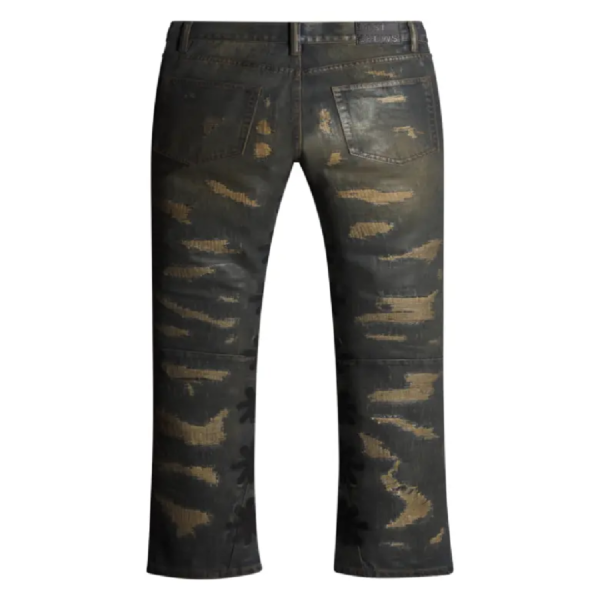 LOSTSHDWS Wax Pant Hem and Seam Detail