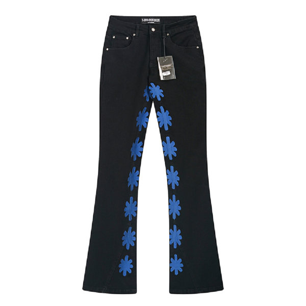 Men's Hip Hop Flared Jeans Side View